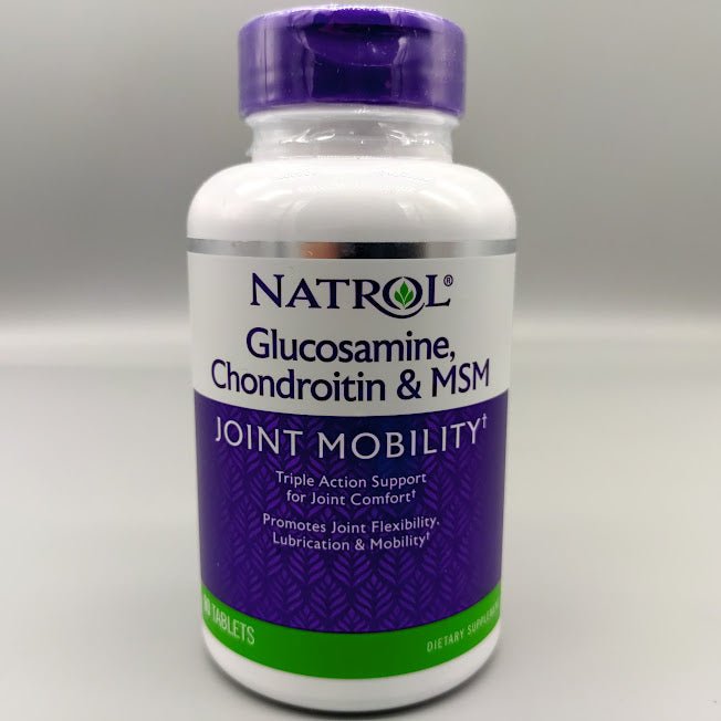 Glucosamina, Condroitina y MSM Natrol Joint Mobility, 90 Tabletas