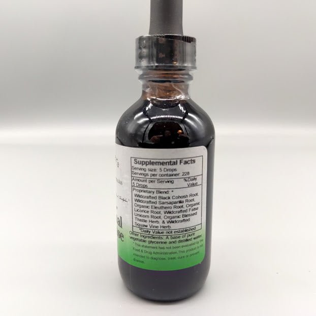 Hormonal Changease Christopher's, gotas de hierbas sin alcohol, 2 oz — etiqueta con los ingredientes