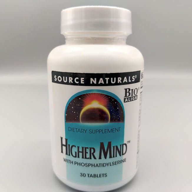 Higher Mind 30 Tabletas con Fosfatidilserina para Memoria de Source Naturals