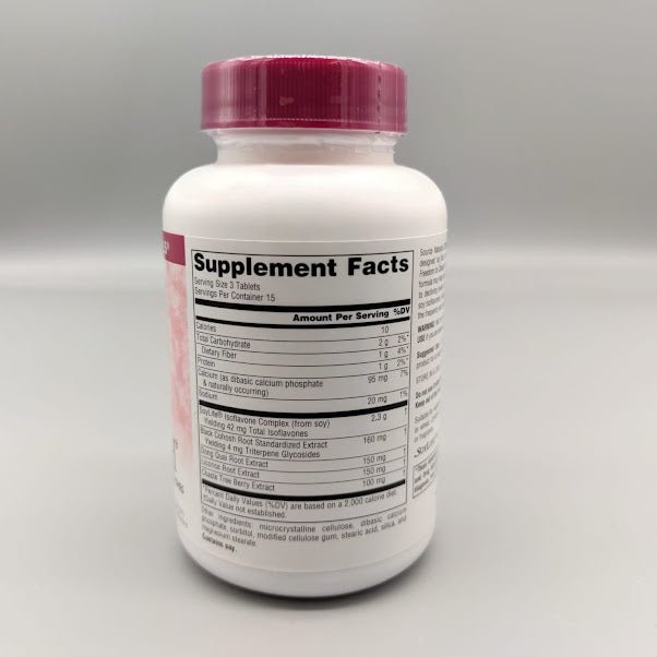 Hot Flash Source Naturals, Inc. 45 Tabs — etiqueta del producto