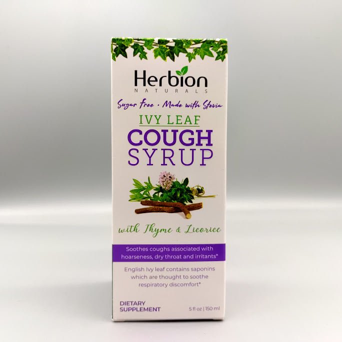 Ivy Leaf Syrup with Thyme - 5 Oz de Herbion Naturals (foto de archivo)