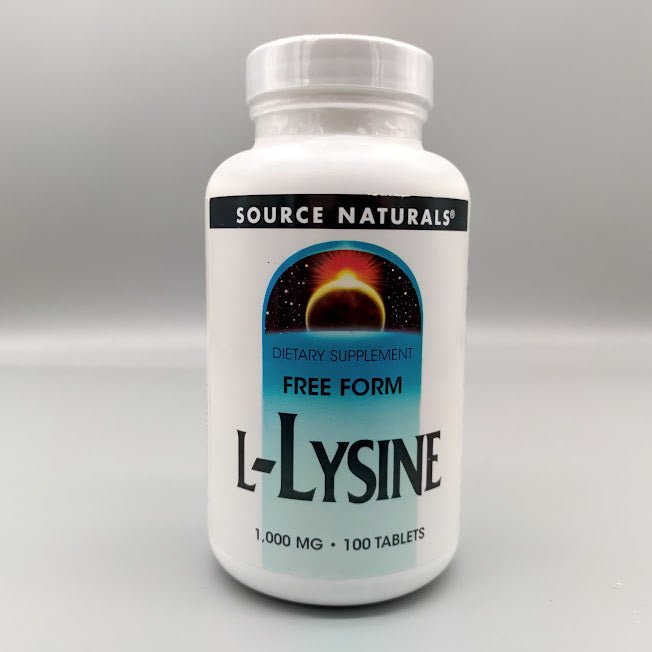 L - Lysine 1000 mg 100 tablet (foto de archivo)