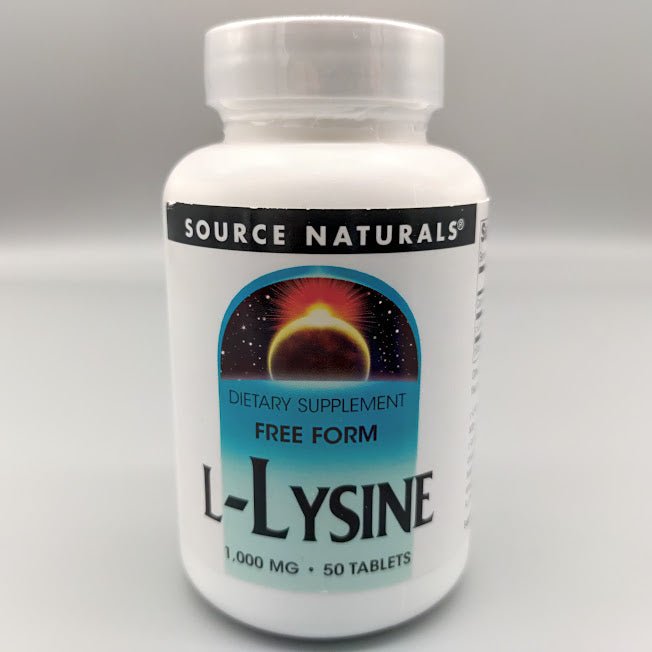 L-Lysine - 1000mg - 50 Tablets de Source Naturals