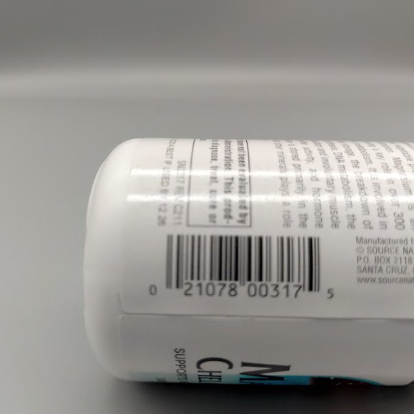 Magnesium Chelate Complex - 100mg - 100 Tablets (foto de archivo)