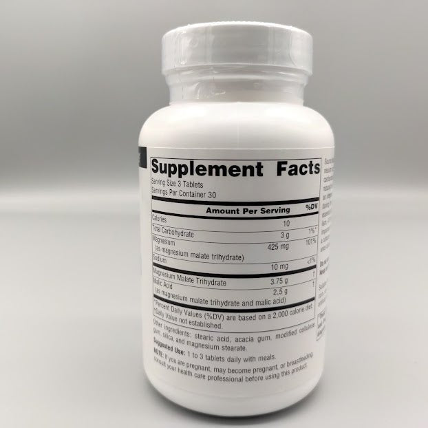 Magnesium Malate - 3,750 mg - 90 Tablets (foto de archivo)