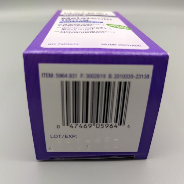 Melatonin Advanced Sleep 10mg 60 Tablets de Natrol — detalle (foto de archivo)