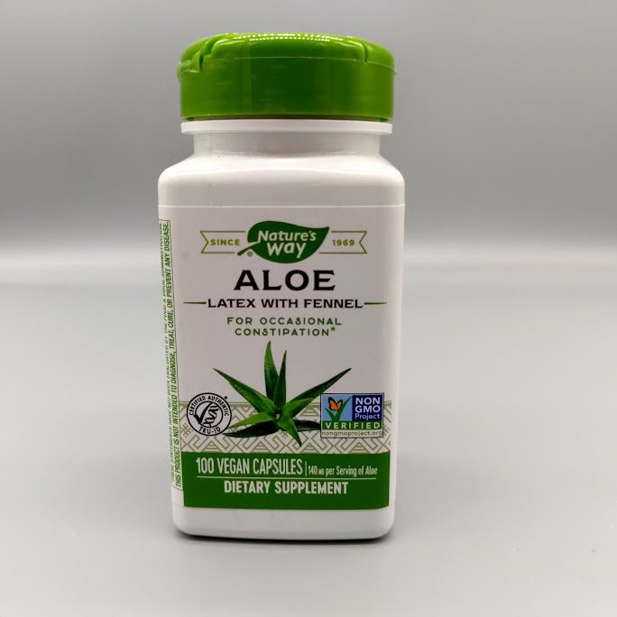 Aloe Ferox con Hinojo Nature's Way 100 Cápsulas para Estreñimiento