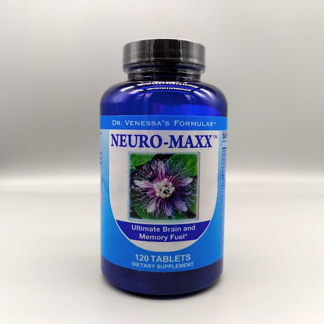 Frasco de Neuro-Maxx de Dr. Venessa's Formulas con 120 tabletas para memoria