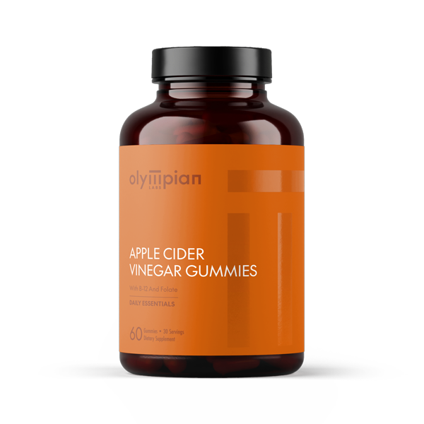 Gomitas de Vinagre de Manzana Olympian Labs con B12 y Folato, 60