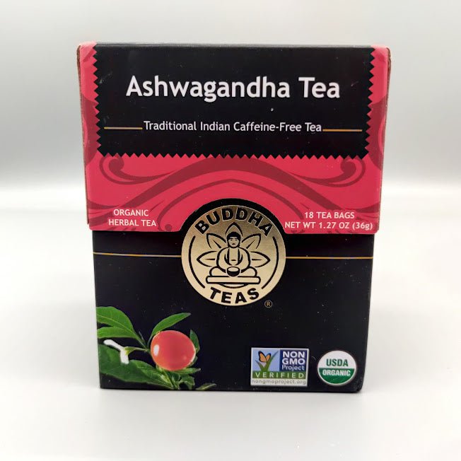 Té de Ashwagandha Orgánico Buddha Teas 18 Bolsitas, Sin Cafeína