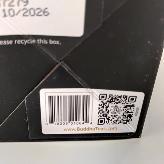 Té de Ashwagandha Orgánico Buddha Teas 18 Bolsitas, Sin Cafeína — detalle