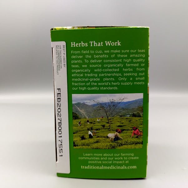 Organic Green Tea Matcha with Toasted Rice 16 BAG de Traditional Medicinals — vista lateral