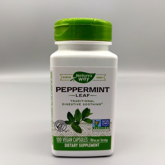 Hoja de Menta Peppermint para la Digestión, 100 Cápsulas Veganas de Natures Way