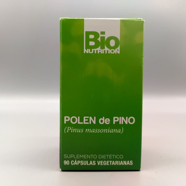 Pine Pollen 1,500mg 90 Vegetarian Capsules de Bio Nutrition — etiqueta del producto
