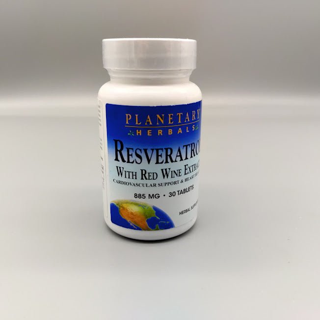 Resveratrol Extract with Red Wine Tablets, 30 Count de Planetary Herbals
