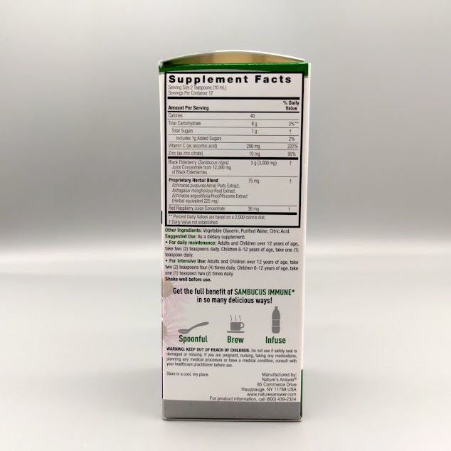 Sambucus Immune - Black Elderberry Extract - 12000 mg - 4oz