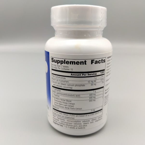 Sleep Rejuvenation 30 Tablets de Source Naturals — etiqueta del producto