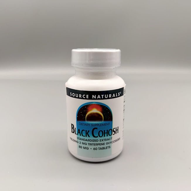 Black Cohosh Cimicífuga 80 mg para Sofocos, 60 Tabletas de Source Naturals