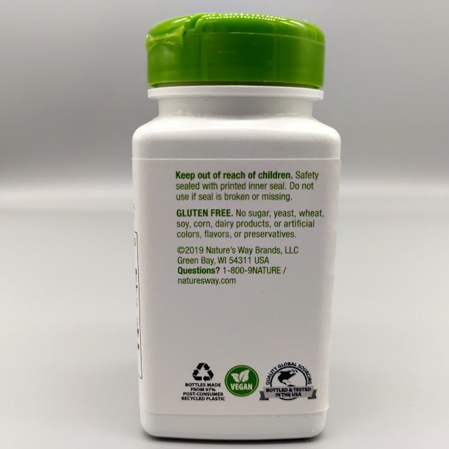 Spirulina Micro Algae 100 Veg Cap 760 MG Nature’s Way (foto de archivo)