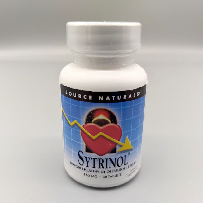 Sytrinol 150 mg Source Naturals, frasco de 30 tabletas para el colesterol (foto de archivo)