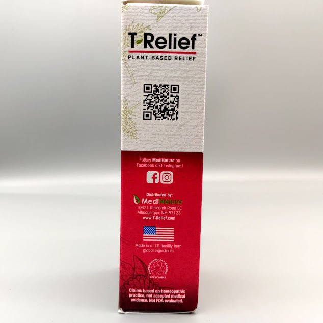 T-Relief Pain Relief Cream 2 oz de Medinatura — vista posterior