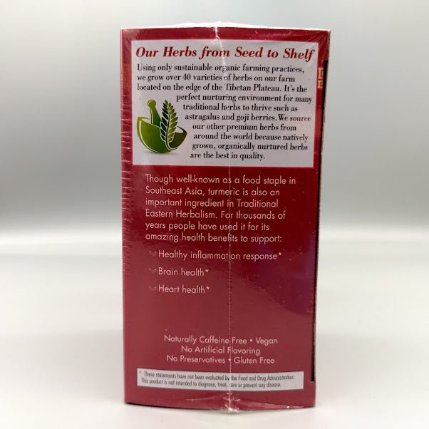 Té de Cúrcuma - Absolute Turmeric - 20 Tea Bags de Bravo Tea — vista posterior