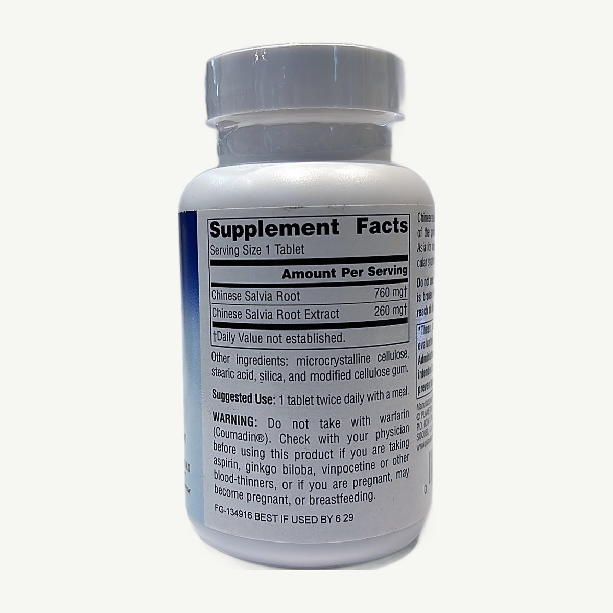 Salvia 1,020 mg: foto real del envase tomada en la tienda Borinquen Natural (2 de 3)