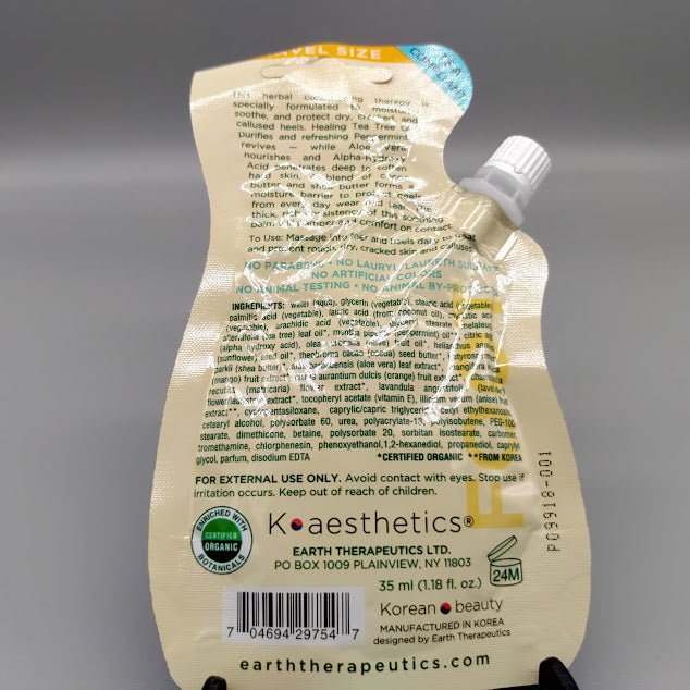 Travel Intensive Heel Repair Pouch w/ Spout 1 UNIT de Earth Therapeutics — etiqueta del producto