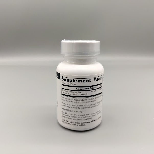 Ultra Chromium - 500MCG - 60 Tablets de Source Naturals — etiqueta del producto