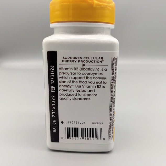 Vit B-2 100 mg 100 caps Nature's Way (foto de archivo)