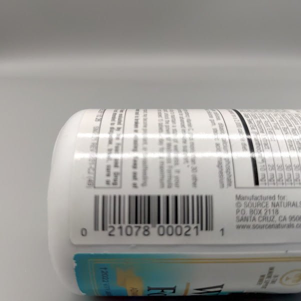 Wellness Formula Source Naturals, Apoyo Inmune Avanzado 45 Tabletas — vista lateral del envase