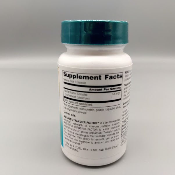 Wellness Transfer Factor - 125mg - 30 Capsulas (foto de archivo)