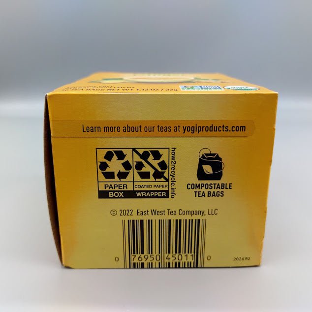 Yogi Tea Herbal Tea, Ginger, 16 bags (foto de archivo)