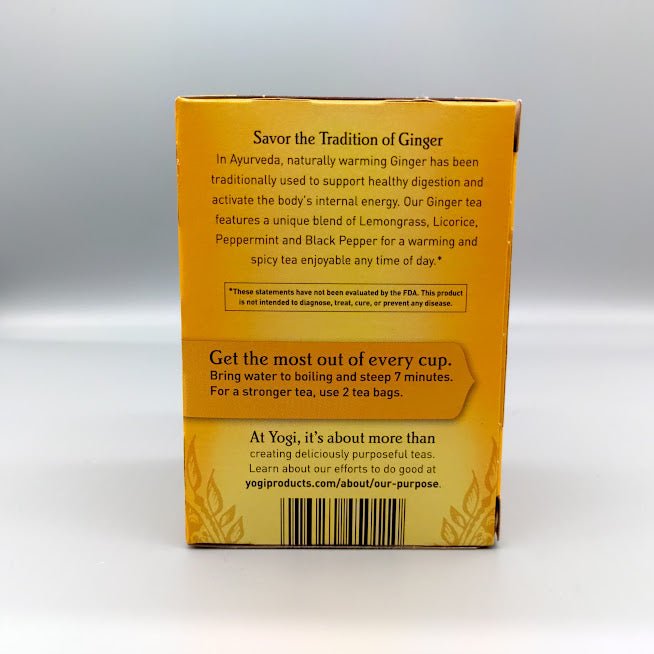Yogi Tea Herbal Tea, Ginger, 16 bags (foto de archivo)