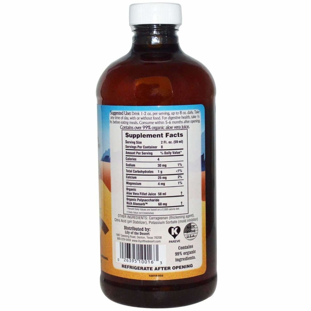 ALOE VERA GEL 16OZ Inner Fillet