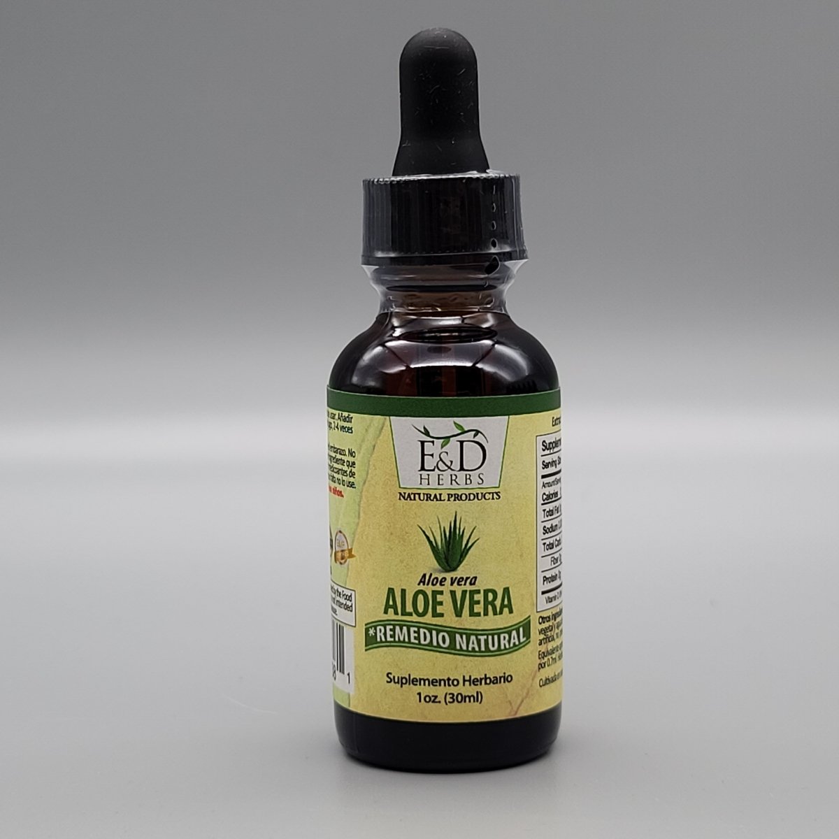 Aloe Vera - Liquido - Gotas - 1oz de E & D Herbs