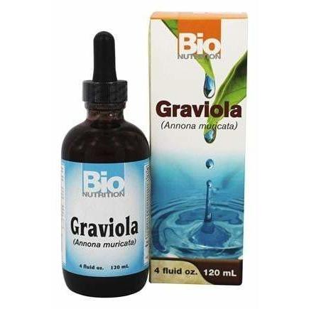 Graviola Bio Nutrition extracto líquido de guanábana 4 fl oz (120 ml) con gotero (foto de archivo)