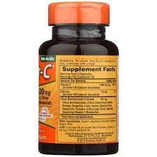 Ester-C w/ Citrus Bioflavonoids 500 mg 60 Caps de American Health — etiqueta con los ingredientes