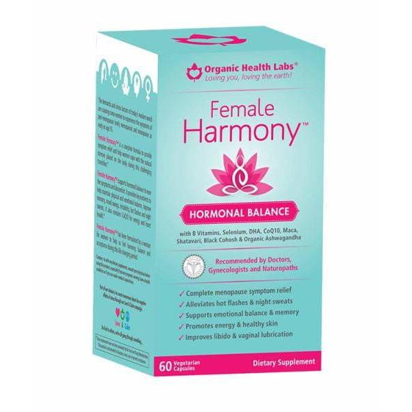 Female Harmony 60 cápsulas para sofocos y menopausia (foto de archivo)