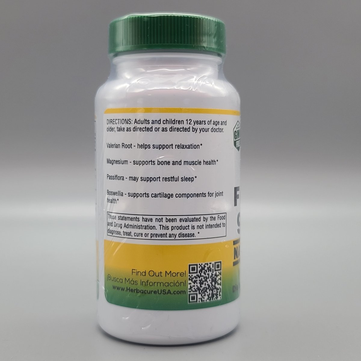 Formula 903-HB - 60 Cápsulas - Herbacure en Puerto Rico — etiqueta con los ingredientes (foto de archivo)