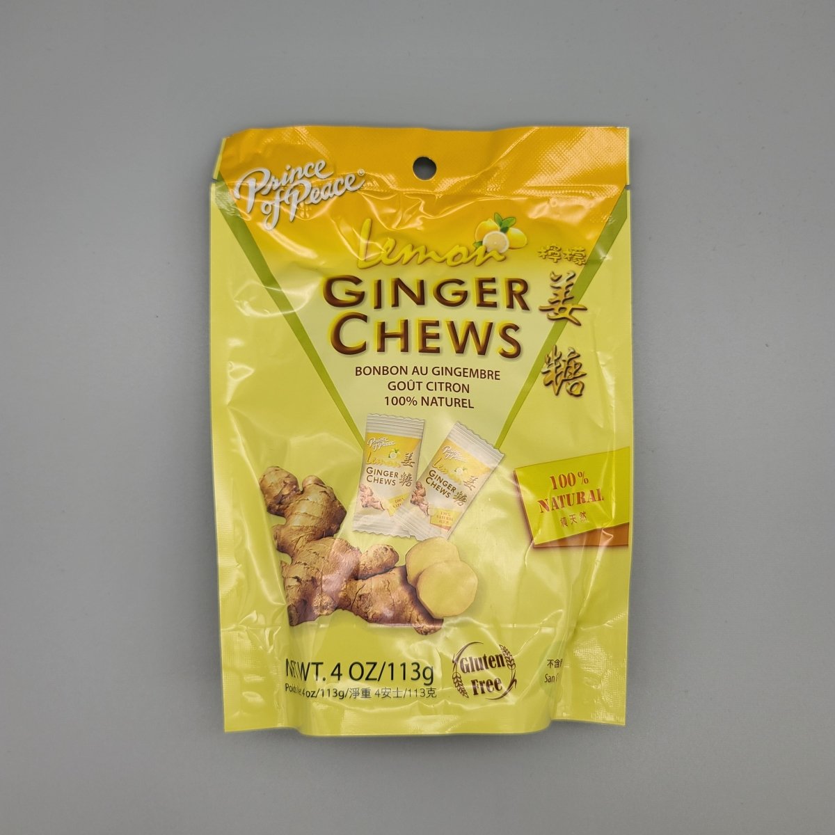 Ginger Chews - Original Flavor - 4oz de Prince of Peace