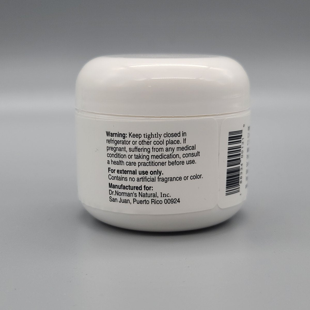 Her-Plex Crema de Progesterona 600 mg/oz con Sábila, 2 oz Dr. Norman's — vista posterior del envase