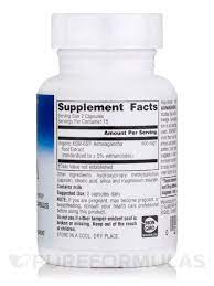 Reduce el Estrés Naturalmente con KSM-66 Ashwagandha 600 mg de Planetary Herbals — etiqueta con los ingredientes (foto de archivo)