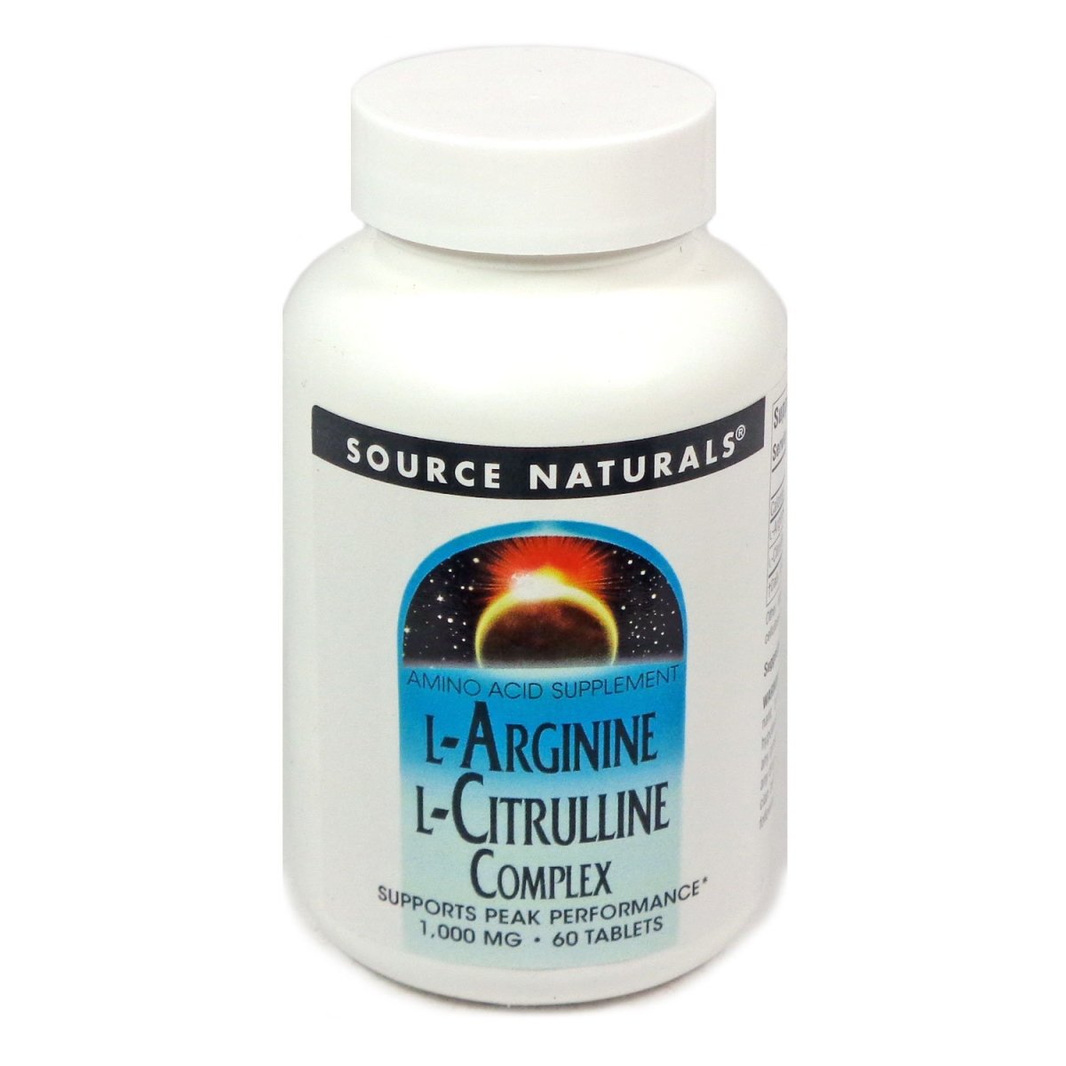 L - Arginine & L - Citrulline Complex 1,000mg 60 Tablets (foto de archivo)