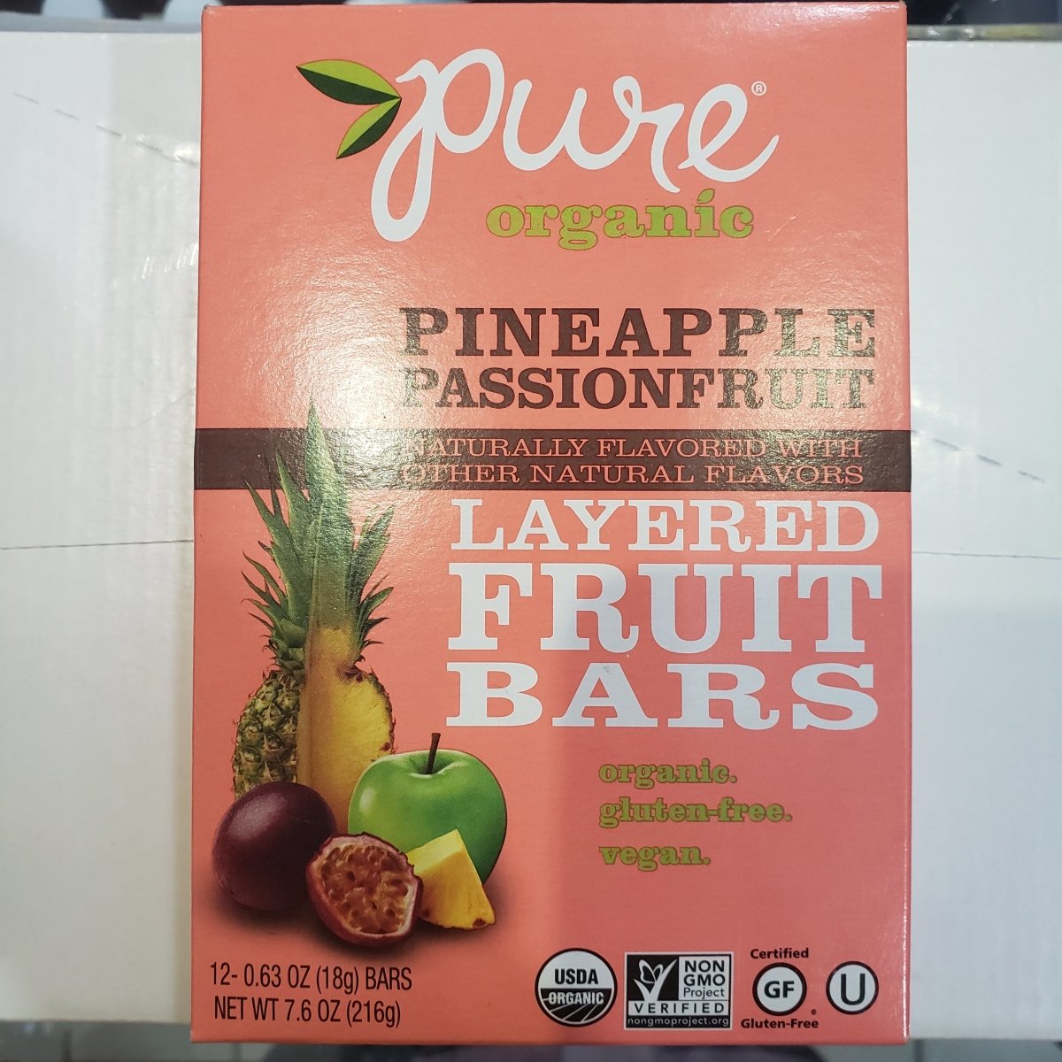 Layered Fruit Bar - Pineapple & PassionFruit - Snack - 1 Bar .62oz