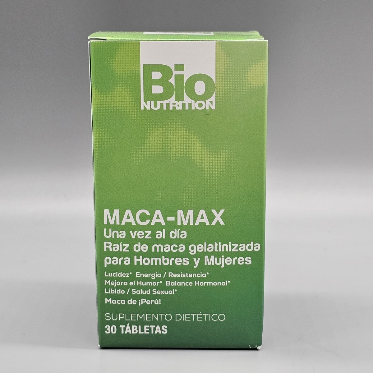 Maca-Max 1000 mg 30 Tabletas para Energía y Vitalidad de Bio Nutrition (foto de archivo)