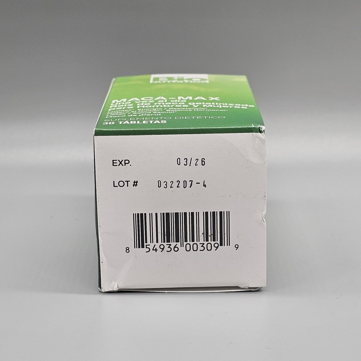 Maca-Max 1000 mg 30 Tabletas para Energía y Vitalidad — presentación