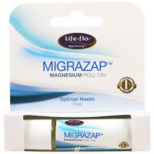 MigraZap Magnesium Roll-On Mint (foto de archivo)