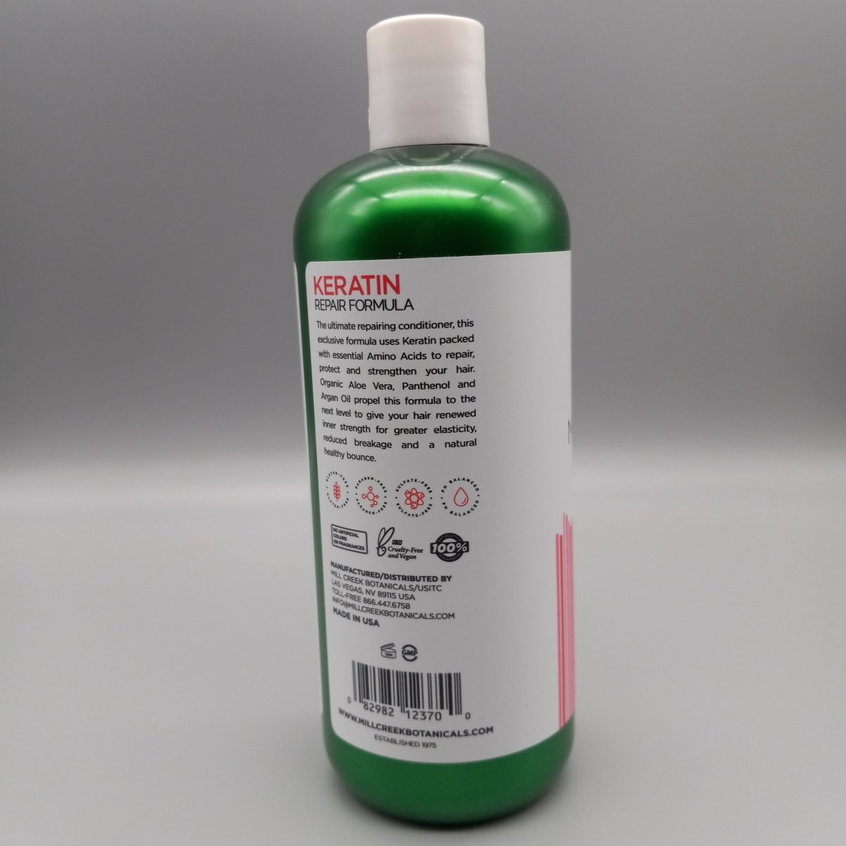 Mill Creek Botanicals- Keratin Repair Formula- Conditioner- Vegan/Paraben/Sulfate Free-14o — vista posterior