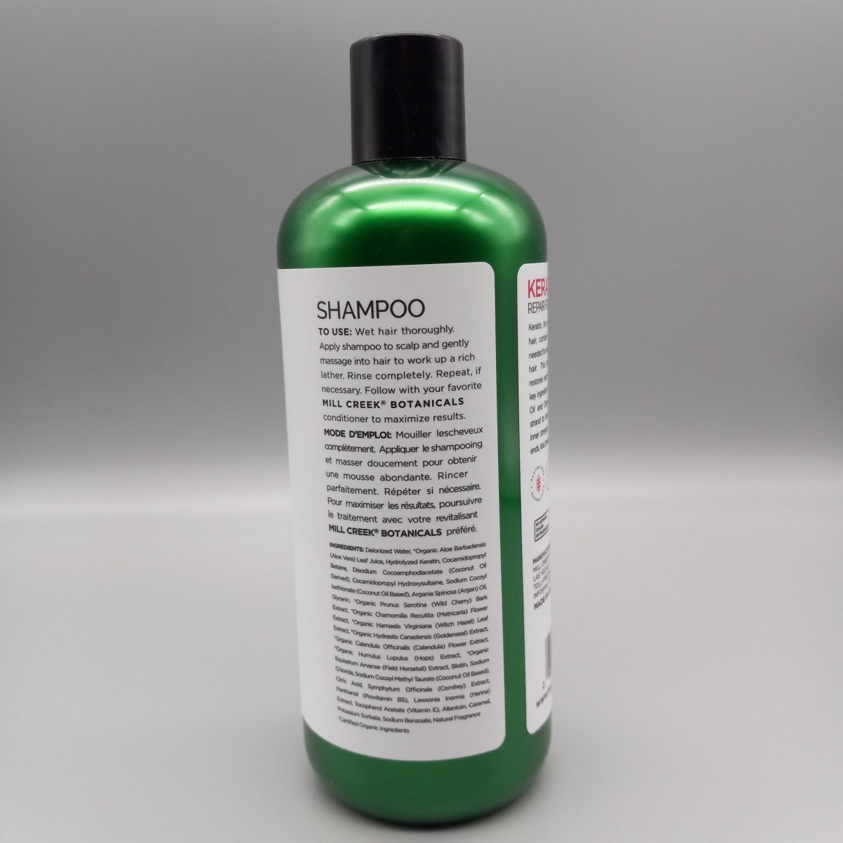 Mill Creek Botanicals-Keratin Repair Formula- Shampoo-Vegan/Paraben/Sulfate Free 14oz